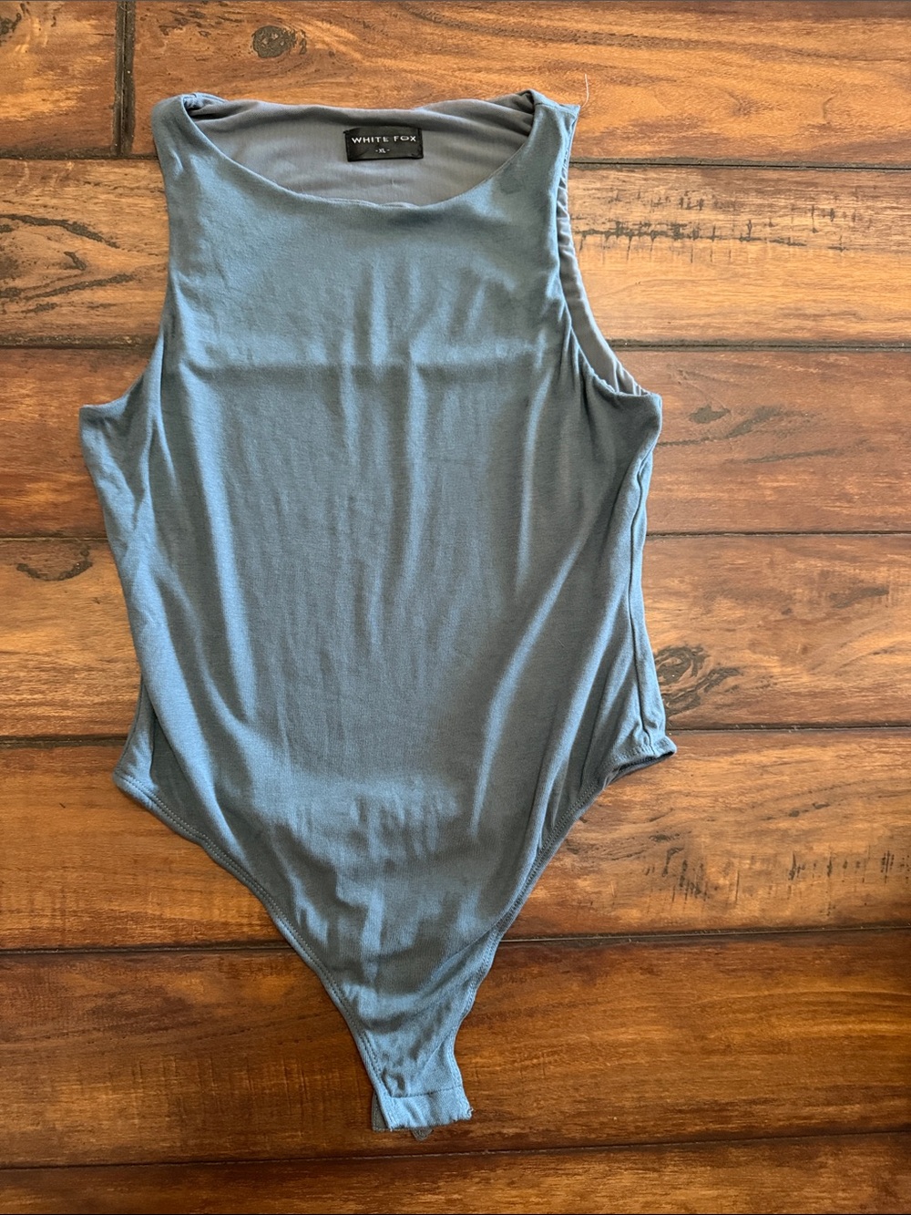 White Fox Boutique Greenish/Teal Sleeveless Bodysuit